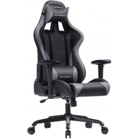 Scaun Birou Ergonomic Gaming Free, Gri&Negru, 69 x 71 x 128 Cm-01