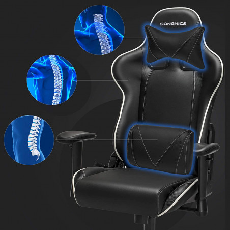 Scaun Birou Ergonomic Gaming , Negru, 69 x 71 x 128 Cm-01