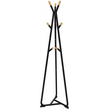 Cuier Haine Trio 3, Negru, 49 x 49 x 172 cm-01