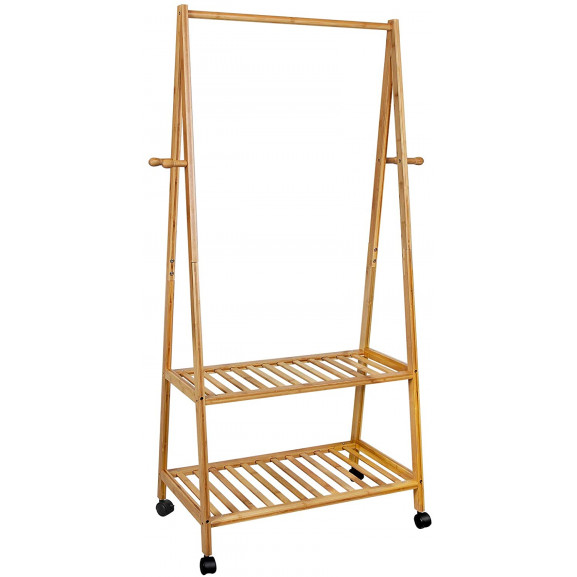 Suport haine wood, 69.5 x 43 x 152 cm