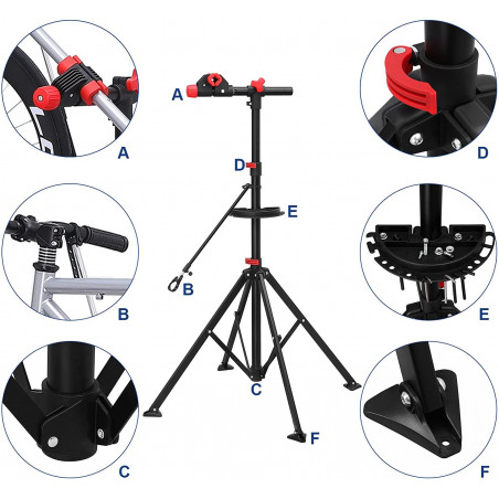 Stand reparatii biciclete Modulo 6, 114-195 cm-01