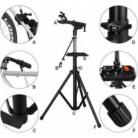 Stand reparatii biciclete Modulo 5, 118-177 cm-01