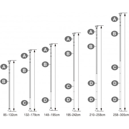 Suport Baie Corner 2, 85-305 cm-01