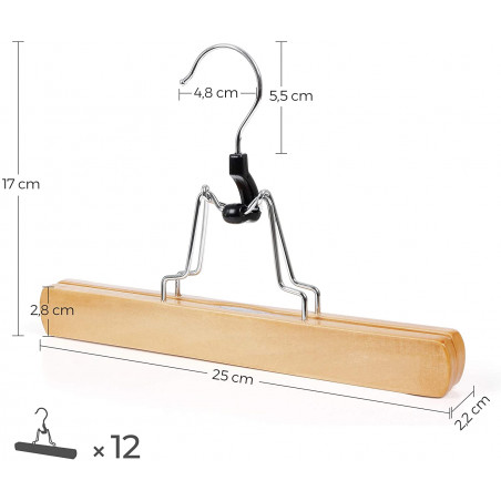 Set 12 Umerase Natur Pantaloni, 25 x 2.2 x 17 cm-01