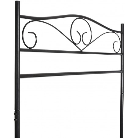 Cuier Haine Iron 2, Negru, 90 x 44.5 x 173 cm-01