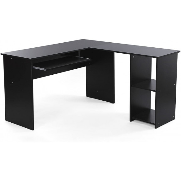 Masa de birou black, 140 x 120 x 75 cm