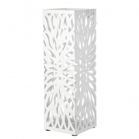Suport Umbrela Leaves Alb, 15.5 x 15.5 x 49 cm-01