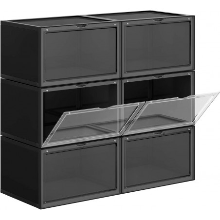 Cutii Depozitare Negru, 36 x 28 x 22 cm-01