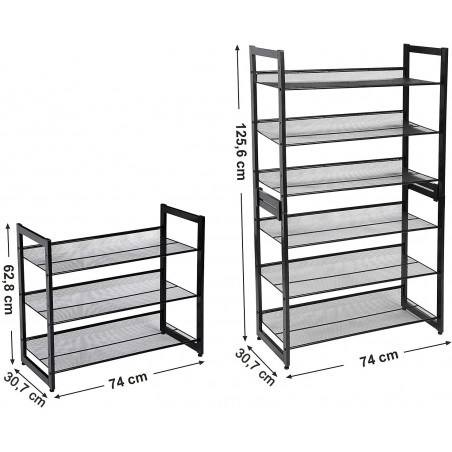 Raft Depozitare, Negru, 74 Cm-01