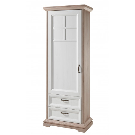 Dulap Garderoba cu 1 usa si 2 sertare Avenue, Stejar si Anderson Pine, 74 Cm-01