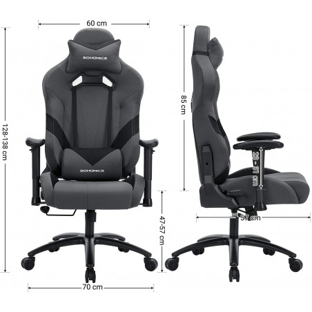 Scaun Birou Gaming Ergonomic cu cotiere reglabile, 60 x 128 x 70 Cm-01