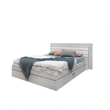 Set Mobila Dormitor Vanity Cu Dulap, Comoda, 2 Noptiere Si Pat 160 X 200 Cm,-01