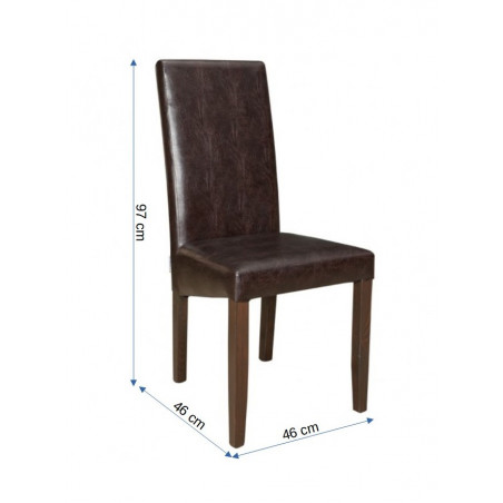 Scaun Teo, Wenge, 460 x 460 x 970 mm.-01