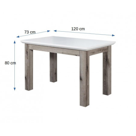 Masa Fiona, Extensibila, 120/160 x 75.6 x 78 Cm-01