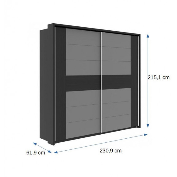 Dulap Delice, 2309 x 2151 x 619 mm.