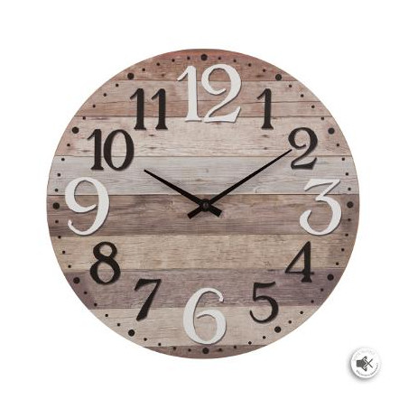 Ceas De Perete Mdf 38 cm, Natur-01