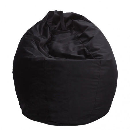 Fotoliu Bean Bag, Interior, Tip Pară Negru 90 X 90 X 35 X 84 cm-01