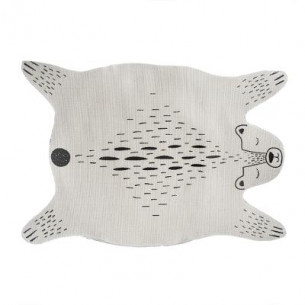 Covor Bear, Alb & Negru, 7 x 59,5 x 0,3 Cm