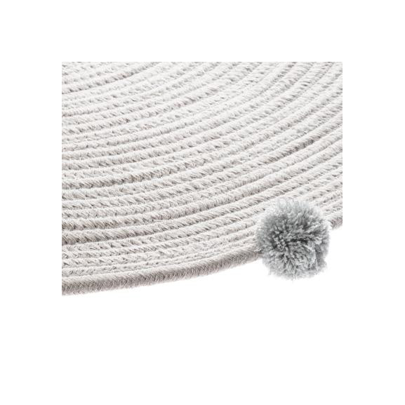 Covor Gri Pom Pom D90 cm