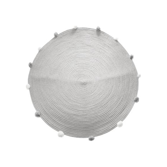 Covor Gri Pom Pom D90 cm