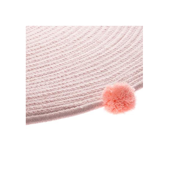 Covor Roz Pom Pom D90 cm