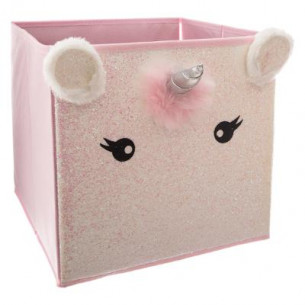 Cutie Depozitare Unicorn Roz, 29 x 39,5 x 29 Cm