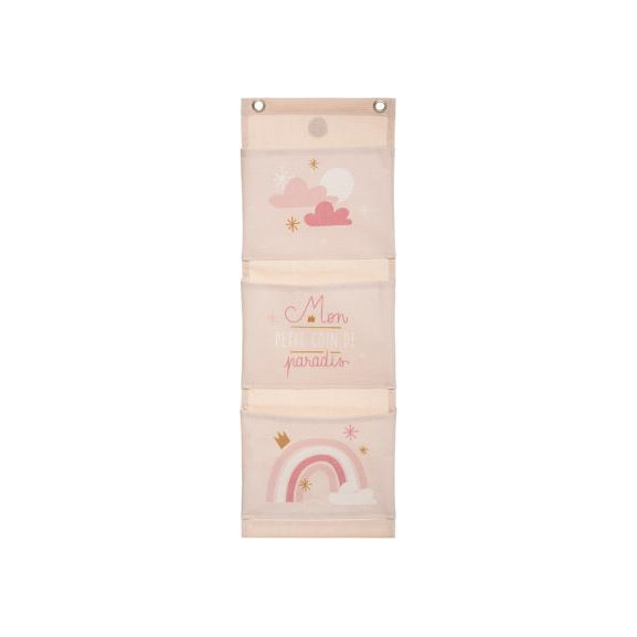 Decoratiune Agatatoare Cu 3 Buzunare Roz