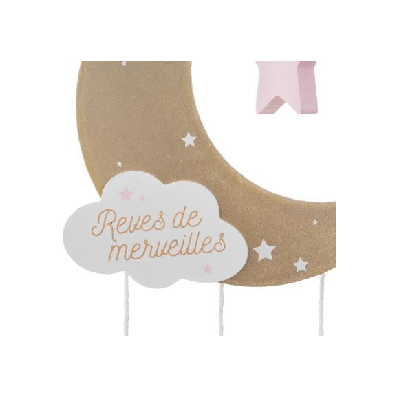 Decoratiune Agatatoare Pink Moon