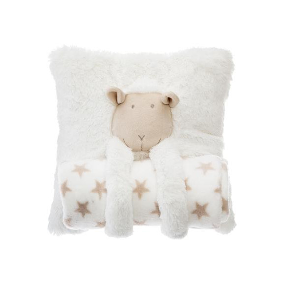 Patura + Jucarie Plus Alb