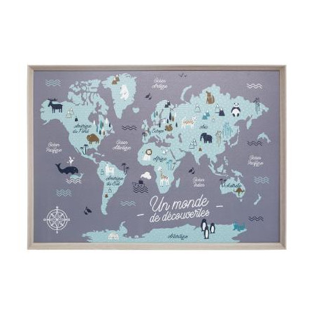 Tablou World Map Copii-01