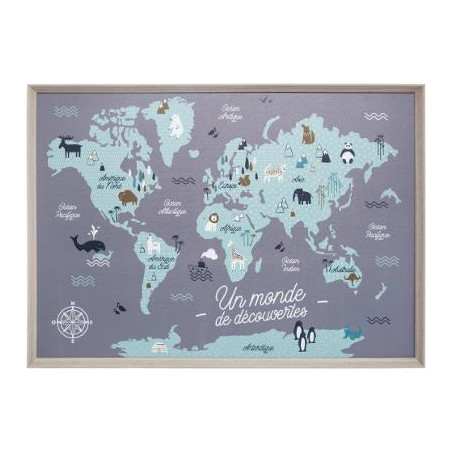 Tablou World Map Copii-01