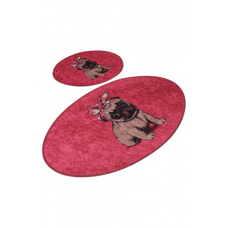 Set Covor Baie 2 Pİnk Pug-01
