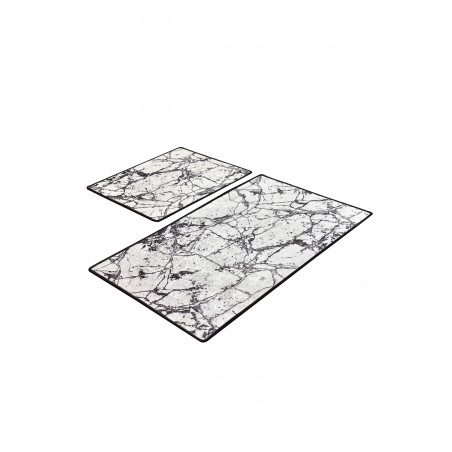 Set Covor Baie 2 Marble White-01