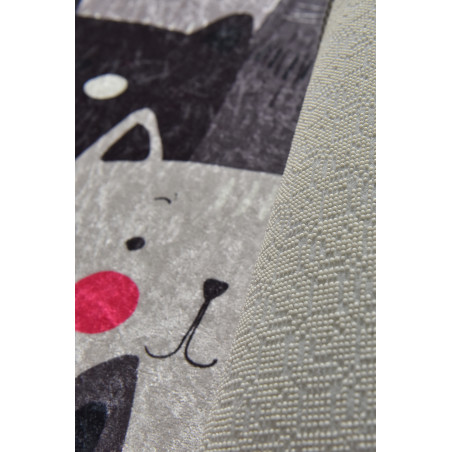 Set Covor Baie 2 Meow Grİ-01
