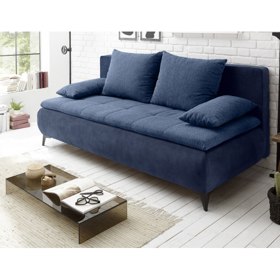 Canapea extensibila zita, albastru, 202 x 94 x 104 cm