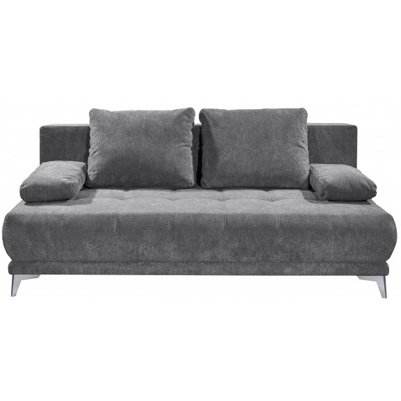 Canapea extensibila denny, gri inchis, 203 x 86 x 101 cm
