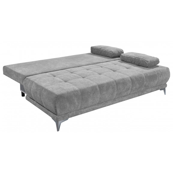 Canapea extensibila denny, gri, 203 x 86 x 101 cm
