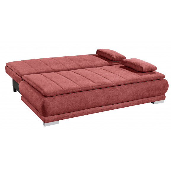 Canapea extensibila elena, visiniu, 208 x 93 x 105 cm