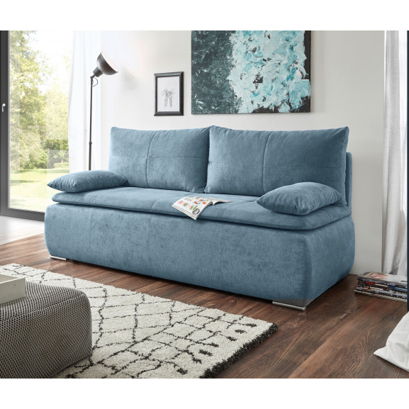 Canapea extensibila dana, denim, 208 x 102 x 95 cm