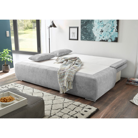 Canapea extensibila dana, argintiu, 208 x 102 x 95 cm