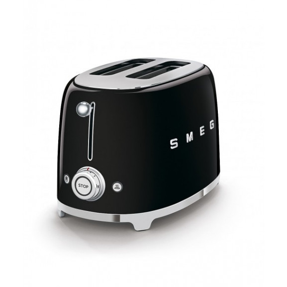 Toaster 2 Felii SMEG TSF01BLEU, Stilul Anilor 50 ,Negru title=Toaster 2 Felii SMEG TSF01BLEU, Stilul Anilor 50 ,Negru