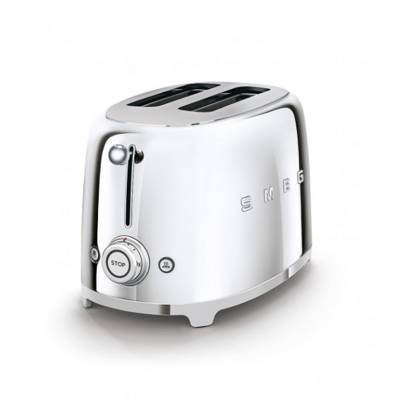 Toaster 2 Felii SMEG TSF01SSEU, Stilul Anilor 50 ,Crom title=Toaster 2 Felii SMEG TSF01SSEU, Stilul Anilor 50 ,Crom