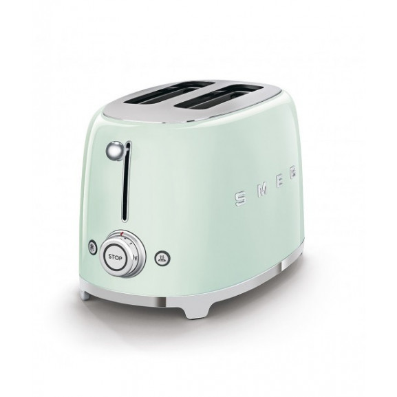 Toaster 2 Felii SMEG TSF01PGEU, Stilul Anilor 50, Albastru Pastel