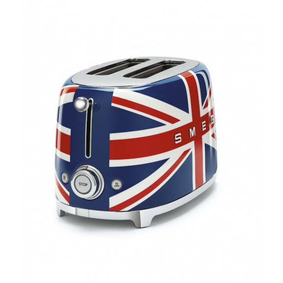 Toaster 2 felii smeg tsf01ujeu, stilul anilor 50, decorat special
