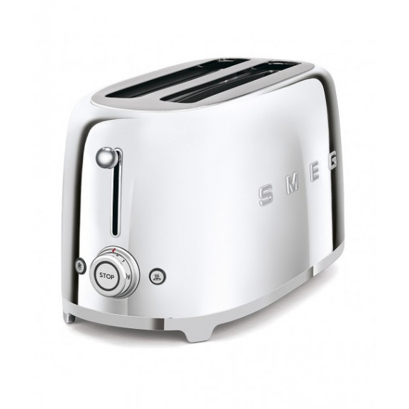 Toaster 4 felii smeg tsf02sseu, stilul anilor 50, crom