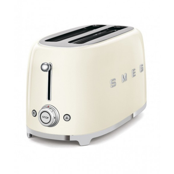 Toaster 4 Felii SMEG TSF02CREU, Stilul Anilor 50, Crem