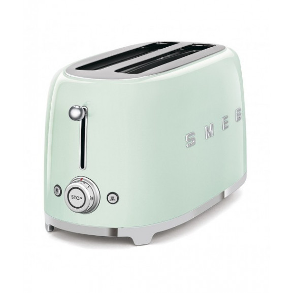 Toaster 4 Felii SMEG TSF02PGEU, Stilul Anilor 50, Verde Pastel naturlich.ro