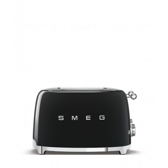 Toaster 4 Felii SMEG TSF03BLEU, Stilul Anilor 50, Negru