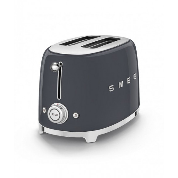 Toaster 2 felii smeg tsf01greu, stilul anilor 50, gri ardezie