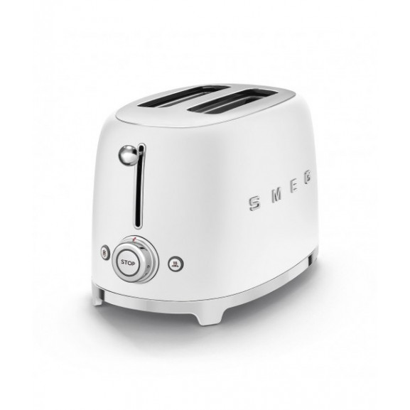Toaster 2 felii smeg tsf01whmeu, stilul anilor 50, alb